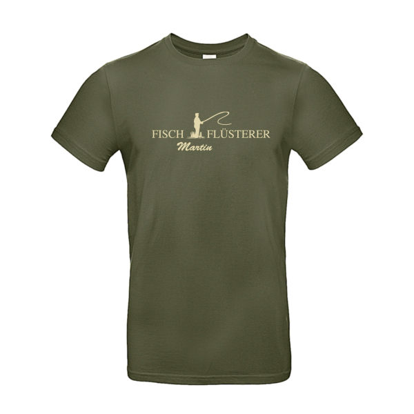 Angler T-Shirt Fischflüsterer® mit deinem Namen!